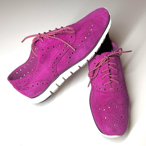 Cole Haan Women’s Zerogrand Wild Aster Pink Lace Up Comfort Shoes Size- 7.5 B - Picture 1 of 11